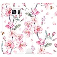 Flip case for Samsung Galaxy S7 - M124S Pink flowers - Phone Cover
