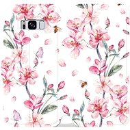 Flip case for Samsung Galaxy S8 - M124S Pink flowers - Phone Cover