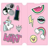 Flip case for Sony Xperia XA2 - M129S Pink WHAT - Phone Cover