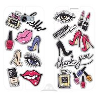 Flip case for Samsung Galaxy A3 2017 - M131P Lipsticks, boots and perfumes - Phone Cover