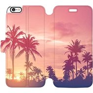 Flip mobile case for Apple iPhone 6 / iPhone 6s - M134P Palms and pink sky - Phone Cover