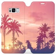 Flip case for Samsung Galaxy S8 - M134P Palm trees and pink sky - Phone Cover