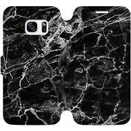 Flip Case for Samsung Galaxy S7 - V056P Black Marble - Phone Cover