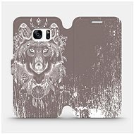 Flip case for Samsung Galaxy S7 - V064P Wolf and dream catcher - Phone Cover