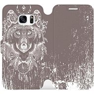 Flip case for Samsung Galaxy S7 Edge - V064P Wolf and dream catcher - Phone Cover