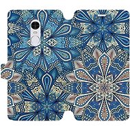 Flip case for Xiaomi Redmi Note 4 Global - V108P Blue mandala flowers - Phone Cover