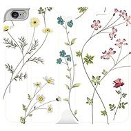 Flipové puzdro na mobil Apple iPhone 8 – MD03S Tenké rastlinky s kvetmi - Kryt na mobil