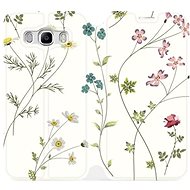 Flip case for mobile phone Samsung Galaxy J5 2016 - MD03S Thin plants with flowers - Phone Cover