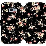 Flip case for Samsung Galaxy A3 2017 - VD02S Flowers on black - Phone Cover