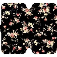 Flip case for Samsung Galaxy J3 2017 - VD02S Flowers on black - Phone Cover