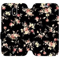 Flip case for Samsung Galaxy J5 2017 - VD02S Flowers on black - Phone Cover