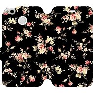 Flip case for Xiaomi Redmi 4X - VD02S Flowers on black - Phone Cover