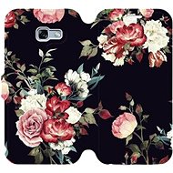 Flip mobile phone case Samsung Galaxy A5 2017 - VD11P Rose on black - Phone Cover