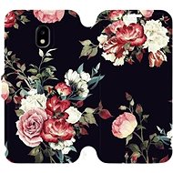Flip case for Samsung Galaxy J3 2017 - VD11P Rose on black - Phone Cover