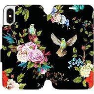 Flip case for Apple iPhone X - VD09S Birds and flowers - Phone Cover