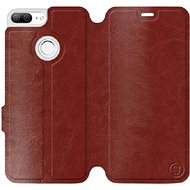 Flip case for Honor 9 Lite in Brown&Gray with grey interior - Phone Cover