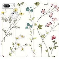 Flip case for Honor 9 Lite - MD03S Thin plants with flowers - Phone Cover