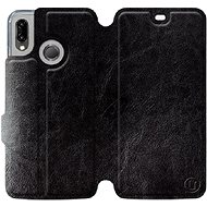 Flip case for Huawei P20 Lite in Black&Gray with grey interior - Phone Cover