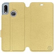 Flip case for Huawei P20 Lite in Gold&Orange with orange interior - Phone Cover