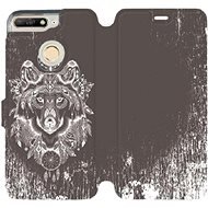 Flip mobile phone case Huawei Y6 Prime 2018 - V064P Wolf and dream catcher - Phone Cover