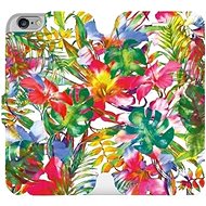 Flip mobile phone case Apple iPhone 6 / iPhone 6s - MG07S Multicoloured flowers and leaves - Phone Cover