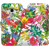 Flip mobile phone case Samsung Galaxy J3 2016 - MG07S Multicoloured flowers and leaves - Phone Cover
