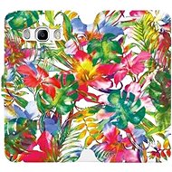 Flip mobile phone case Samsung Galaxy J5 2016 - MG07S Multicoloured flowers and leaves - Phone Cover