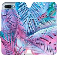 Flip case for Honor 10 - MG10S Purple and blue leaves - Phone Cover