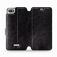Flip case for Xiaomi Redmi 6A in Black&Gray with grey interior - Phone Cover