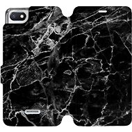 Flip case for Xiaomi Redmi 6A - V056P Black marble - Phone Cover
