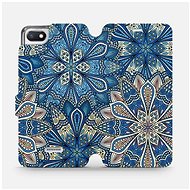 Flip case for Xiaomi Redmi 6A - V108P Blue mandala flowers - Phone Cover