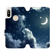 Flip case for Xiaomi Mi A2 Lite - V145P Night sky with moon - Phone Cover