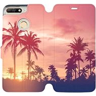 Flip case for Honor 7A - M134P Palm trees and pink sky - Phone Cover