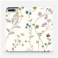 Flip case for Honor 7A - MD03S Thin plants with flowers - Phone Cover