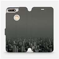 Flip case for Honor 7A - V063P City in grey - Phone Cover
