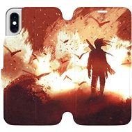 Flip case for Apple iPhone XS - MA06S Figure on fire - Phone Cover