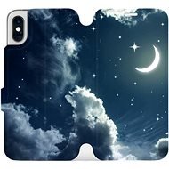 Flip case for Apple iPhone XS - V145P Night sky with moon - Phone Cover