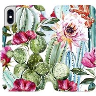Flip case for Apple iPhone XS - MG09S Cacti and flowers - Phone Cover