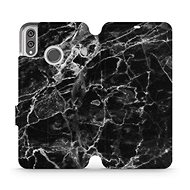 Flip case for Honor 8X - V056P Black Marble - Phone Cover