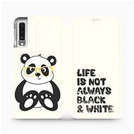 Flip case for Samsung Galaxy A7 2018 - M041S Panda - life is not always black and white - Phone Cover