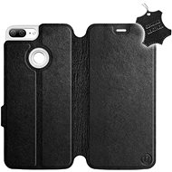 Flip case for Honor 9 Lite - Black - Leather - Black Leather - Phone Cover