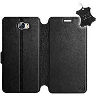 Flip case for Huawei Y5 II - Black - Leather - Black Leather - Phone Cover