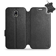 Flip case for Samsung Galaxy J5 2017 - Black - Leather - Black Leather - Phone Cover