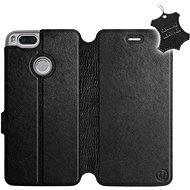 Flip case for Xiaomi Mi A1 - Black - Black Leather - Phone Cover