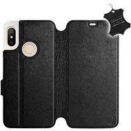 Flip case for Xiaomi Mi A2 Lite - Black - Black Leather - Phone Cover