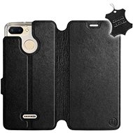 Flip case for Xiaomi Redmi 6 - Black - Leather - Black Leather - Phone Cover