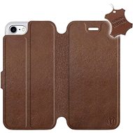 Flip mobile case Apple iPhone 7 - Brown - Leather - Brown Leather - Phone Cover
