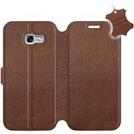 Flip mobile phone case Samsung Galaxy A5 2017 - Brown - leather - Brown Leather - Phone Cover