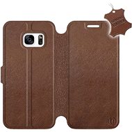 Flip case for Samsung Galaxy S7 - Brown - Leather - Brown Leather - Phone Cover