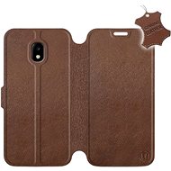 Flip case for Samsung Galaxy J3 2017 - Brown - leather - Brown Leather - Phone Cover